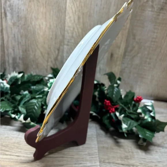 VTG Bavaria Schumann Arzberg Germany Plate Platter 12'' Antique Rose - Picture 10 of 11